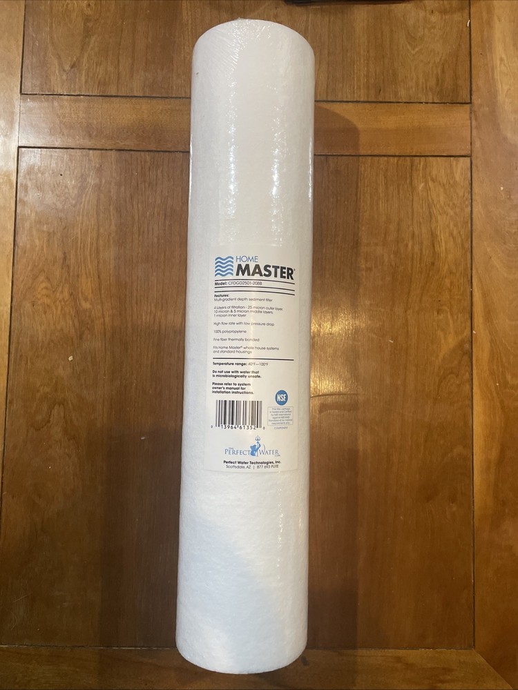 Home Master CFDGD2501-20BB Replacement Whole House Sediment Filter, 4-layers 25