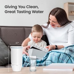 Water Filter Replacement for zero Pitchers and Dispenser (6 Pack)