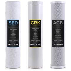 +AQUA Whole House Heavy Metals Well Water Filter Set – 3 Stage, Sediment, KDF…