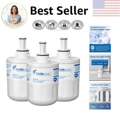 Coconut Carbon Water Filters for Samsung – 3 Filters with Easy Install Stickers