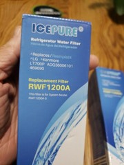 IcePure RWF1200A Replacement Refrigerator Water Filter – lot of 2 New And Sealed
