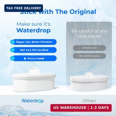 [Original] Waterdrop PF-01A Water Filter Replacement for Waterdrop Pitcher and D