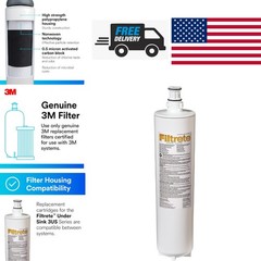 Easy Install Under Sink Water Filter Cartridge Reduces Sediment for Better Taste