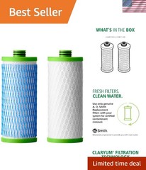 Water Filter Replacement 2 Pack for Pure Water Filtration System