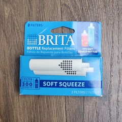 New Genuine Brita Soft Squeeze Bottle Replacement Filters BB02 2-Pack Vtg NOS