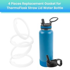 Durable Replacement Gaskets for ThermoFlask Bottles – 4 Pack, Leak-Free Design