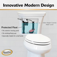 Korky QuietFILL Platinum Toilet Fill Valve – Universal Fits 99% of Toilets – …