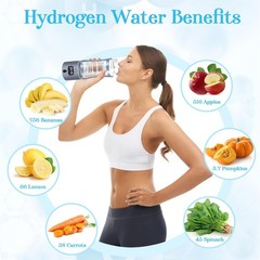 Anlewo Hydrogen Water Bottle Generator w/ SPE – PEM Technology *NEW IN BOX*