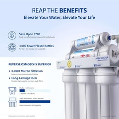 APEC Water Systems ROES-50 Essence Series Top Tier 5-Stage WQA Certified Ultr…