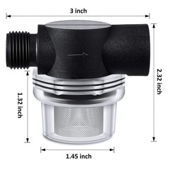 Water Pump Strainer Set Include on Pipe Strainer and Extra 50 Mesh 4321