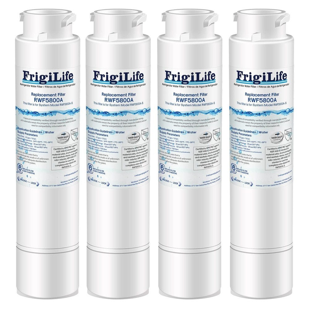 Refrigerator Water Filter Compatible with Frigidaire EPTWFU01, EWF02, 4PACK