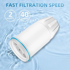Water Filter Replacement for Zero Water 4-Pack 5-Stage 0 TDS Filters Fit 10 Cup