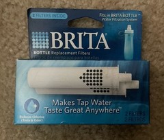 Genuine Brita Soft Squeeze Bottle Water Replacement Filters 2 Pack New