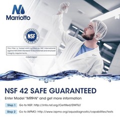 2-pack Marriotto MR9-N Refrigerator Water Filter for GE XWFE / XWF Built-in CHIP