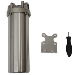 Stainless Water Filter Housing 10″ L cartridges 3/4in NPT Kit Shell for Rust