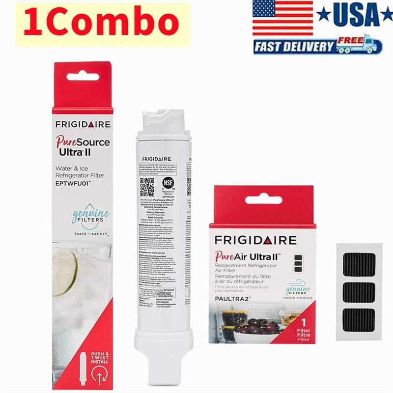 1 Combo Frigidaire Puresource Ultra II EPTWFU01 Water Filter & PAULTRA2 Air Filt