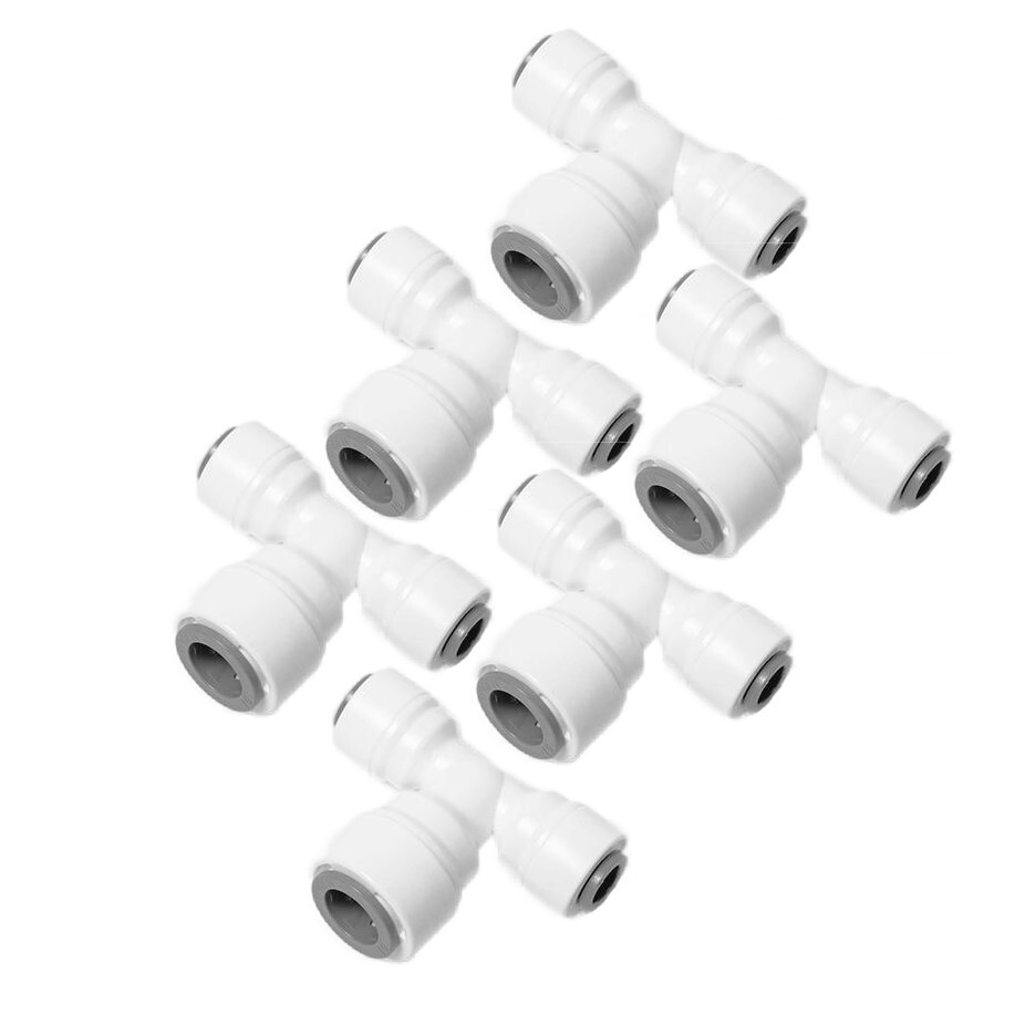 6 PCS NSF certified 3/8″ x 1/4″ x1/4″Push in Connect fitting for RO Water Filter