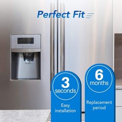 Fit For Samsung RF263BEAEWW/AA RF263TEAEBC/AA RF263TEAESG/AA Water Filter 3 Pack
