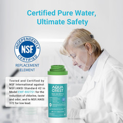 FQK2J under Sink Water Filter for GE FQK2J FQK1K GXK255TBN 4 Pack