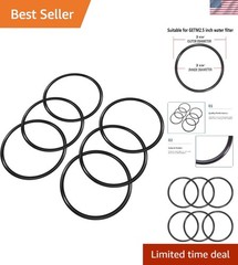 6 High-Quality Rubber O-Rings for GE TM Water Filters – Compatible & Durable