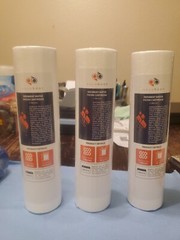3-PACK of 1 Mic 10″ Sediment Water Filters for Any Standard RO Unit by Aquaboon