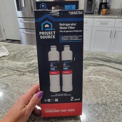 Project Source S-2-2 Refrigerator Water Filter 2 Pack Fits Samsung HAF-CINS NSF