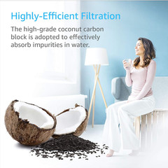 FQSVF FQSVN under Sink Water Filter, Replacement for GE FQSVF, FQSVN, FQSLF, GXS