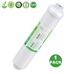1/4″ Quick Connect T33 Inline Post Carbon Water Filter for RO Fridge Ice-maker