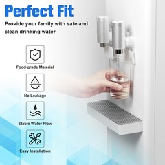 4Pack Fit for GE SmartWater MWF 46-9991 BSS25JFRJWW Refrigerator Water Filter