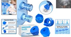 Reusable Food-Grade Silicone Water Jug Caps – 3 Pack for Standard Jugs