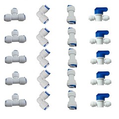 Liimevvon 1/4″ OD Quick Connect Push In to Connect for RO Water Reverse Osmosis