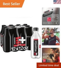 12 Bottles of Essentia Water – Ionized Alkaline 9.5 pH – Ultimate Hydration Pack