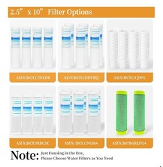 Geekpure 10-Inch Whole House Clear Filter Housing – 3/4″ NPT Brass Port-Fit for