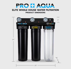 PRO+AQUA 3 Stage Whole House Water Filter Hot Deal Sealed Box New
