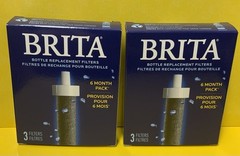 ⭐️Lot of 2 New BRITA WATER BOTTLE Replacement FILTERS / 3-Pack 6 Month Supply