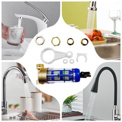 Reusable Spin Down Whole House Sediment Water Filter System 40 Micron 3/4″ FNPT