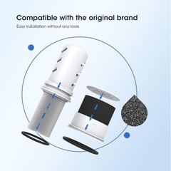 LS Home Compatible Water Pitcher Filter Carbon + Ion Exchange Chlorine Reduction