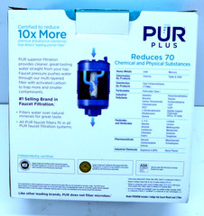 PUR PLUS Faucet Filtration System – Black, Vertical, FM-2500V + Filter! [B]bin