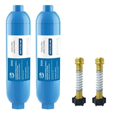 RV Filter, RV Inline Hose Water Filter,Garden and Camper Water Filter «»2 PACK»»
