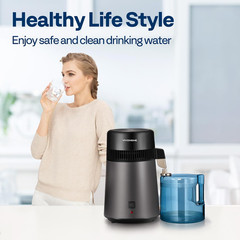 Water Distiller Countertop 1.06 Gallon/4L 750W Distilled Water Machine with Smar