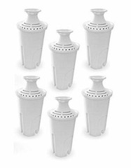 (6) Premium Charcoal Water Filters for BRITA & MAVEA Pitchers Replacement Filter