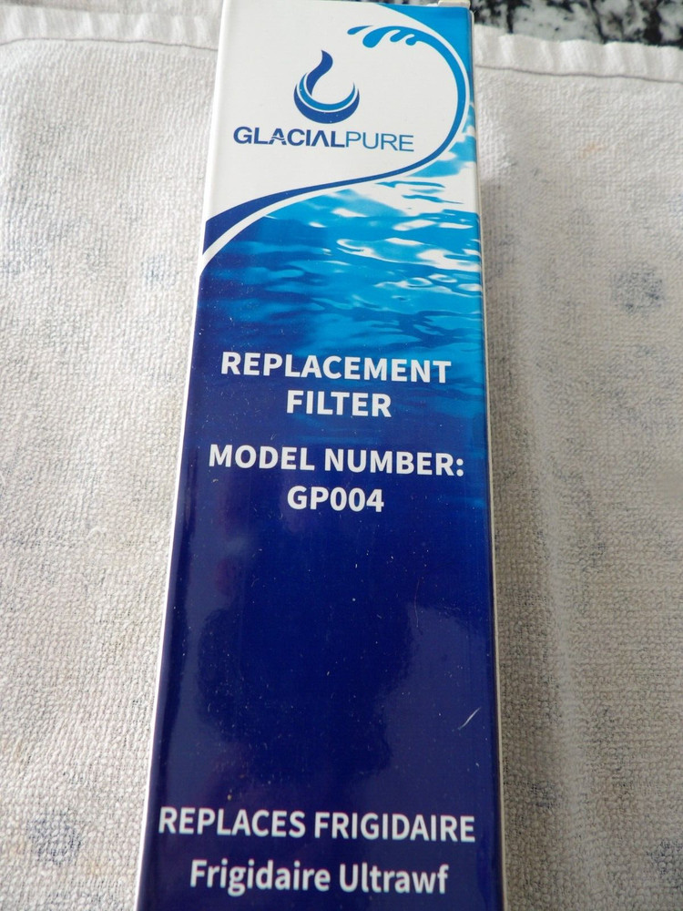 Glacial Pure Refrige Water Filter   Model Number: GP004 look on box for model#
