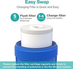 1-4 Pack 10×4.5″ 5 Micron Sediment GAC Carbon Block CTO Water Filter Whole House