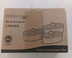 Waterdrop WD-PF-01A Plus 3-Pack Replacement Filters Open Box