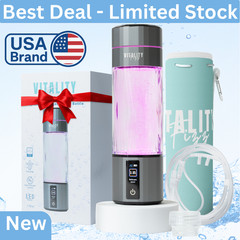 Portable Hydrogen Water Bottle 6K+ PPB SPE/PEM USB Rechargeable High Antioxidant
