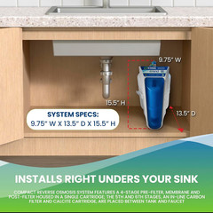 6-Stage Reverse Osmosis Water Filter System – Ultra-Pure, Easy Install