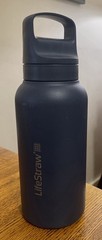 Lifestraw Go Series Stainless Steel Water Filter Bottle, With Filter, 1L, Aegean