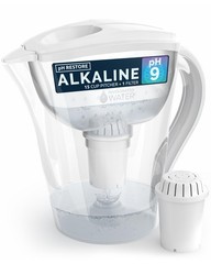 Filter Pitcher with 1 Alkaline Filter–BPA-Free High pH Purifier, 15-Cup Capacity
