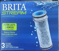 Brita Stream Replacement Filters 3 Pack New Sealed Pitcher Water Pitcher Filter