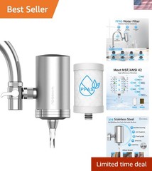 Stainless Steel Water Filter for Sink Faucet, NSF/ANSI 42, 360° Rotating Tap …